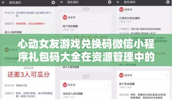 心動女友游戲兌換碼微信小程序禮包碼大全在資源管理中的核心價值與高效整合利用策略