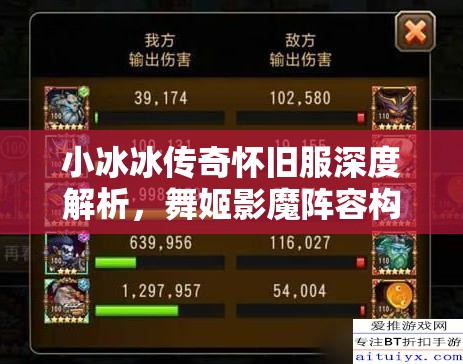 小冰冰傳奇懷舊服深度解析，舞姬影魔陣容構(gòu)建與高效資源管理策略