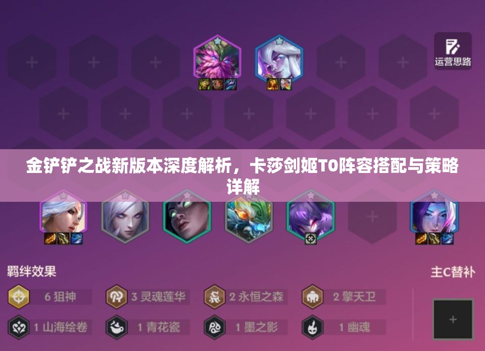 金鏟鏟之戰(zhàn)新版本深度解析，卡莎劍姬T0陣容搭配與策略詳解