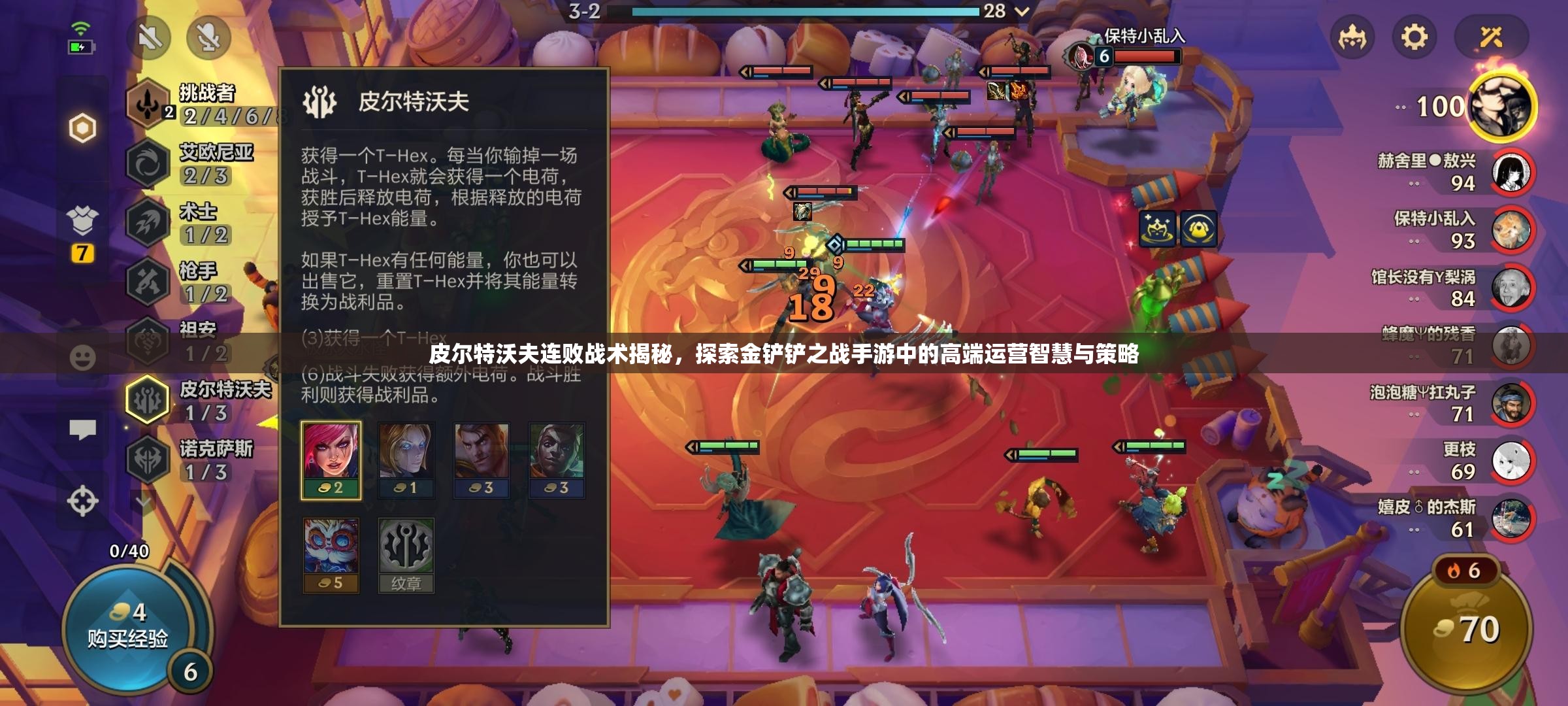 皮爾特沃夫連敗戰(zhàn)術(shù)揭秘，探索金鏟鏟之戰(zhàn)手游中的高端運(yùn)營智慧與策略