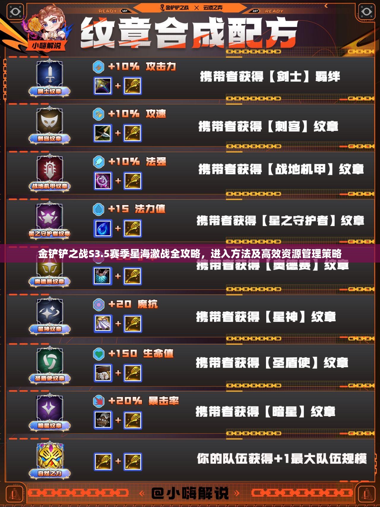 金鏟鏟之戰(zhàn)S3.5賽季星海激戰(zhàn)全攻略，進(jìn)入方法及高效資源管理策略