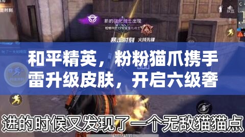 和平精英，粉粉貓爪攜手雷升級皮膚，開啟六級奢華裝備之旅