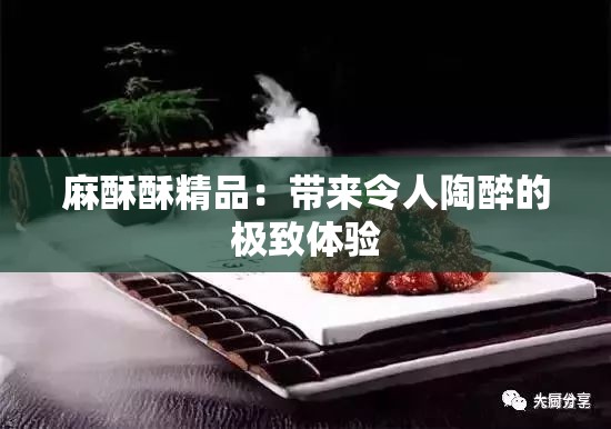 麻酥酥精品：帶來令人陶醉的極致體驗(yàn)