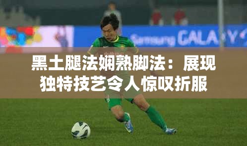 黑土腿法嫻熟腳法：展現(xiàn)獨(dú)特技藝令人驚嘆折服