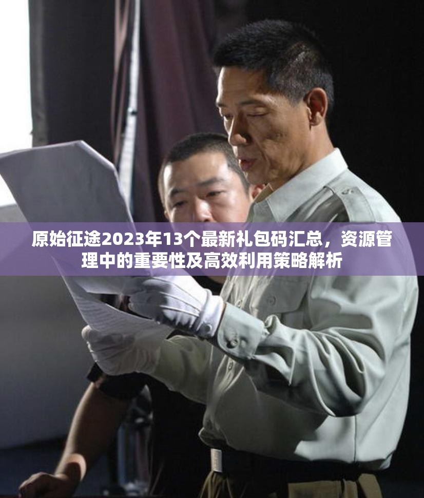 原始征途2023年13個(gè)最新禮包碼匯總，資源管理中的重要性及高效利用策略解析