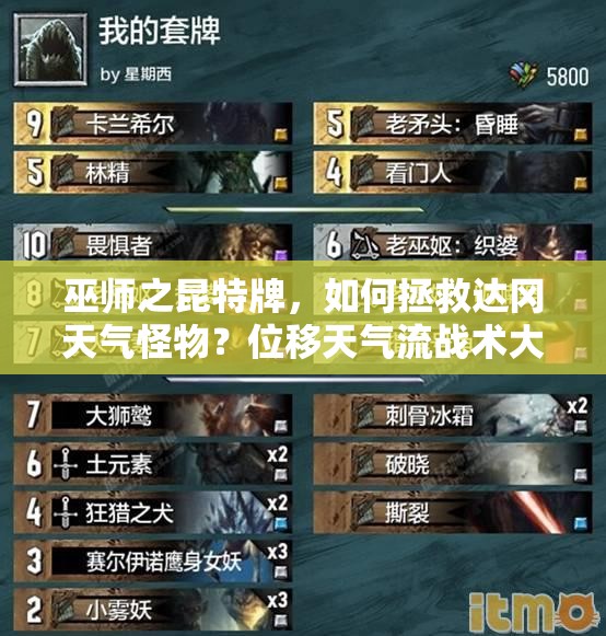 巫師之昆特牌，如何拯救達(dá)岡天氣怪物？位移天氣流戰(zhàn)術(shù)大揭秘？