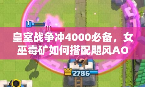 皇室戰(zhàn)爭(zhēng)沖4000必備，女巫毒礦如何搭配颶風(fēng)AOE防御，實(shí)現(xiàn)無(wú)敵突破？