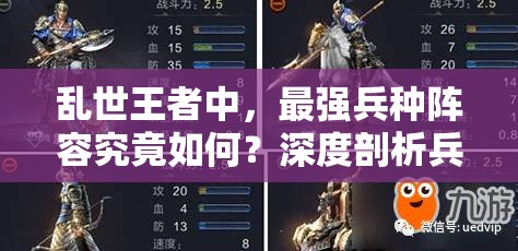 亂世王者中，最強(qiáng)兵種陣容究竟如何？深度剖析兵種優(yōu)缺點(diǎn)揭秘！