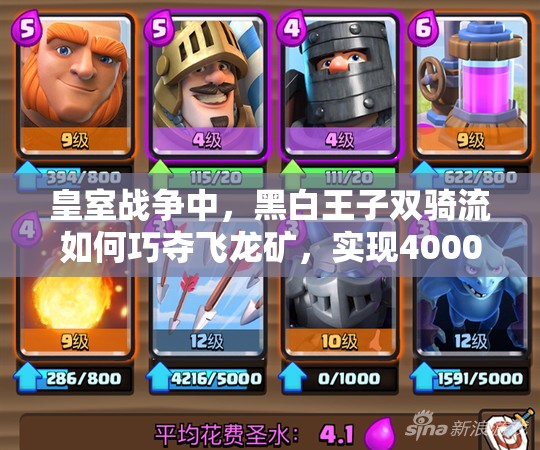 皇室戰(zhàn)爭中，黑白王子雙騎流如何巧奪飛龍礦，實現(xiàn)4000資源管理的巔峰策略？