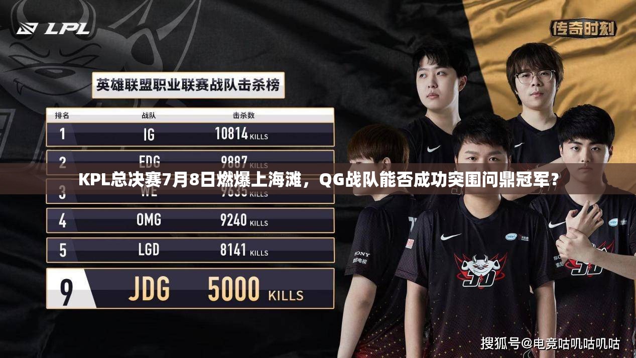 KPL總決賽7月8日燃爆上海灘，QG戰(zhàn)隊能否成功突圍問鼎冠軍？