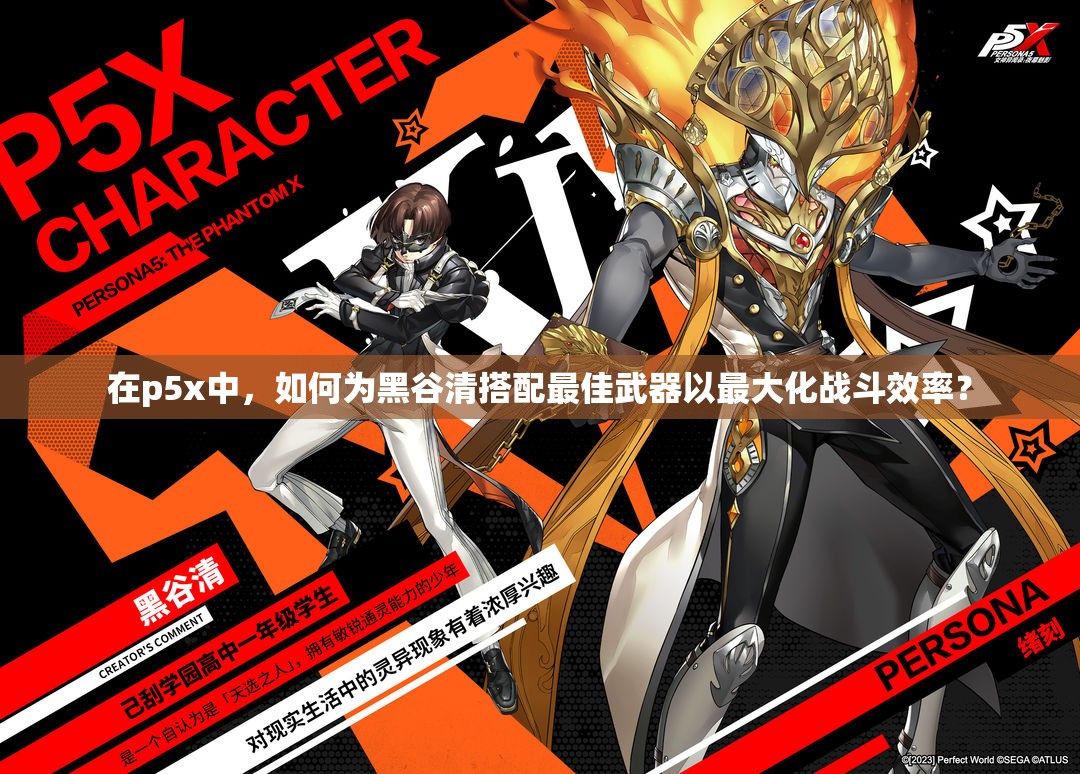 在p5x中，如何為黑谷清搭配最佳武器以最大化戰(zhàn)斗效率？