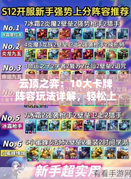 云頂之弈：10大卡牌陣容玩法詳解，輕松上分秘籍全攻略